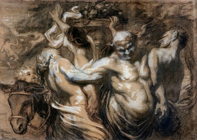 The Drunken Silenus by Honoré Daumier
